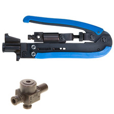 Coax Compression Tool Crimper for Coax RG6, RG59, RG11 Cable BNC RCA F Connector picture