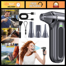 High-Power Cordless Air Duster 170,000 RPM - 4-Speed Rechargeable Blower for Ele picture