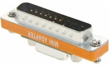 Mini DB25 Male to DB9 Female Adapter Connector Changer Serial Port RS-232 2 Pack picture
