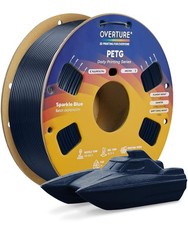 OVERTURE High Speed PETG Filament 1.75mm, 1kg Sparkle Blue picture