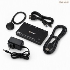 Angtee Triple Monitor KVM Switch 2 Computers DP/HDMI 8K60 4K144Hz USB3.0 picture