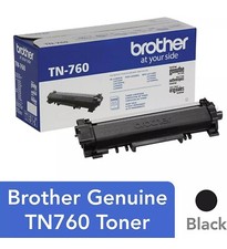 One 1 Genuine OEM Brother TN760 Black High Yield Toner Cartridge DCP HL MFC New picture