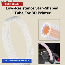 Low-Resistance Star-Shaped PTFE Tube For 3D Printer OD Teflonto Ultra-Smooth picture