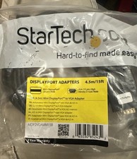 StarTech Mini DisplayPort to VGA converter MDP2VGAMM15B cable 15 Ft picture