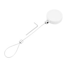 1.8ft Retractable Cable Security Lock with Latch Wrench, White picture