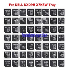 20X Capacity Sticker SAS SATA NVME SSD For DELL DXD9H X7K8W Hard Tray Caddy picture