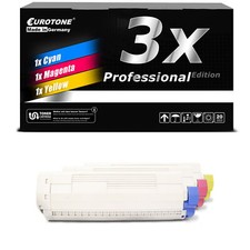 3X PRO Cartridge For OKI Color ES 3032 DN DTN Color Set picture