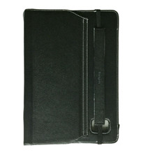 Targus Tablet Case 10 in Leather Flip Case Stand Black With Closing Strap picture
