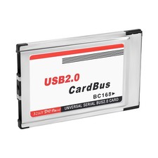 PCMCIA to USB 2.0 CardBus Dual 2 Port 480M Card Adapter for Laptop PC1578 picture