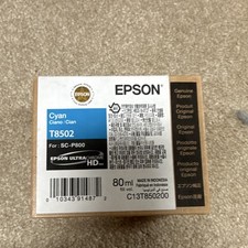 Epson T8502 Genuine Original Cyan Ink Cartridge 80ml C13T850200 SC-P800 picture