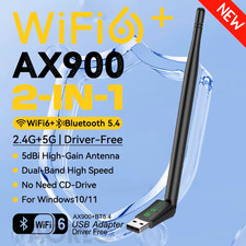 Dual Band 2.4G 5G WiFi 6 Receiver 900 Mbps USB Adapter for PC/Laptop picture