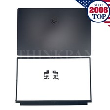 New Laptop LCD Back Cover+Bezel+Hinges For MSI GS76 Stealth 11UE 11UH MS-17M1 US picture
