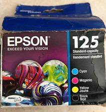 Epson 125 Genuine/Original Inkjet Ink Cartridges CMYK 4-Pack T1251-54 picture