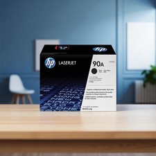 HP 90A Black Original LaserJet Toner Cartridge CE390A picture