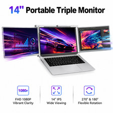 14.1 inch Portable Monitor 1080P FHD Display Laptop Dual Screen Extender picture