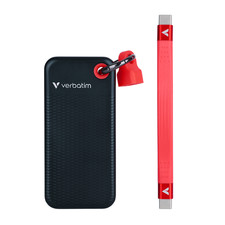 Verbatim 2TB Pocket External Mini SSD USB 3.2 Gen 2 Black/Red 32196 picture