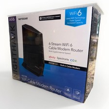 NETGEAR Nighthawk CAX30 AX2700 WiFi 6 Cable Modem Router DOCSIS 3.1 Sealed New picture