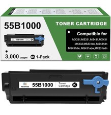 55B1000 Toner Black Compatible Cartridge for MS331 MS431 MX331 MX431 picture