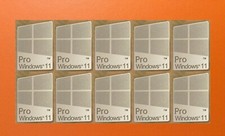 10 PCS Sticker for Window 11 Pro Silver Color Badge Logo Decal Win 16mm x 23mm picture