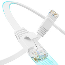 Cat 6 Flat Ethernet Cable 50 FT, UTP 10Gbps High-Speed Cat6 Ethernet Cable picture