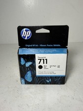 HP 711 38-ml Black DesignJet Ink Cartridge CZ129A SEALED EXP 11/2022 picture