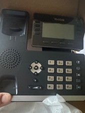 Yealink SIP-T53W IP Prime Business Phone With Handset & Stand No Power Cord Blk picture