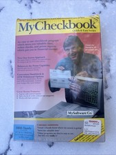 Factory Sealed Vintage MyCheckbook Software IBM PC Tandy 5.25 3.5 Disk picture