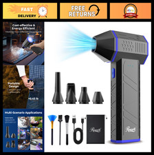 Cordless Electric Air Duster - 110,000 RPM Mini Blower, Fast Charging, 3-Gear Du picture