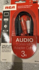 AH205R 3.5mm to 2 RCA Plugs 3ft ipod-phone-table-mp3 player adactor picture
