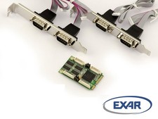 MiniPCIe Card - COM RS232 - 4 Ports - Mini PCI Express - EXAR 17V354 picture