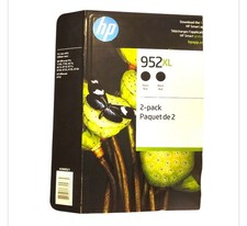 New HP 952XL N9K29BN Black Ink Cartridge 2 Pack Warranty EXP 2024 High Yield OEM picture