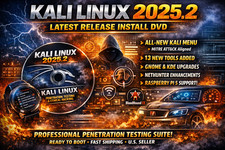 Kali Linux v2025.2 BOOTABLE Install DVD KALI HACKER Pentesting FL SHIPPER picture