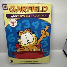 Garfield It's All About Numbers & Counting Volume 2 PC CD-ROM Toddler Vintage picture