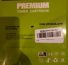 Aztech Compatible Toner Cartridge Replacement for HP 80A CF280A 80X CF280X 2pk picture