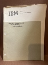 IBM 5291 Display Station Operator’s User’s Guide Manual Vintage Computer Library picture