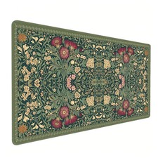 OUNNTC Desk Mat Dark Green Rug Daisy picture