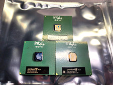 Intel Pentium III & Celeron LOT OF 3 SL4C9 - SL45Z - SL46U - Working Intel CPU picture