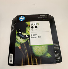 OEM NEW SEALED HP 950XL Back Ink Cartridge 2-Pack CR317BN- Expired 06/2023 picture