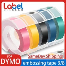 Embossing Label Tape Compatible with Dymo Label Maker,3/8 Inch 3D Plastic lot picture
