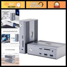 14-in-1 USB C Laptop Docking Station, 100W PD, Triple 4K HDMI, 10Gbps Transfer, picture