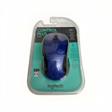 Logitech M510 Control Plus Wireless Mouse BLUE NEW SEALED picture