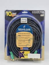 Premium KVM Cable 10FT Video VGA PS2 Male to Female - NOS - USA Ship picture