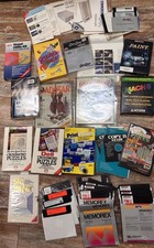 Large Commodore 64 Software Games Lot Crosswords Graphics Master Print picture