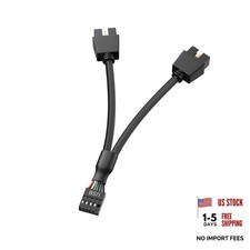 Motherboard 9pin USB2.0 to Dual 9pin Extension Cable, 9 pin to 2 * 9 pin picture