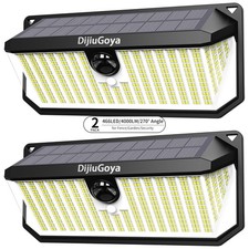466 LEDs Solar Lights Outdoor with Motion Sensor, 2-Pack Black-2 picture