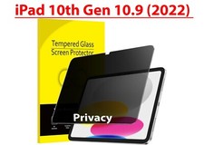 Privacy Tempered Glass Screen Protector For iPad 10th Generation 10.9