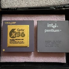 Vintage Cyrix 6x86L-PR200+GP 150MHz CPU (Socket 7) - Ceramic Gold Top-Untested picture