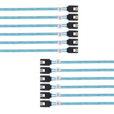 Cablecy 6 SATA 7pin to 6 SATA 7pin Target SSD Hard Disk 6Gbps Data Server Cable picture
