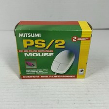 Vintage Mitsumi 2-Button Mechanical Ball Mouse ECM-S3902 PS/2 picture