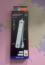 Commercial Electric Smart Surge Protector 4 Outlets 490J Wi-Fi Bluetooth 3ft picture